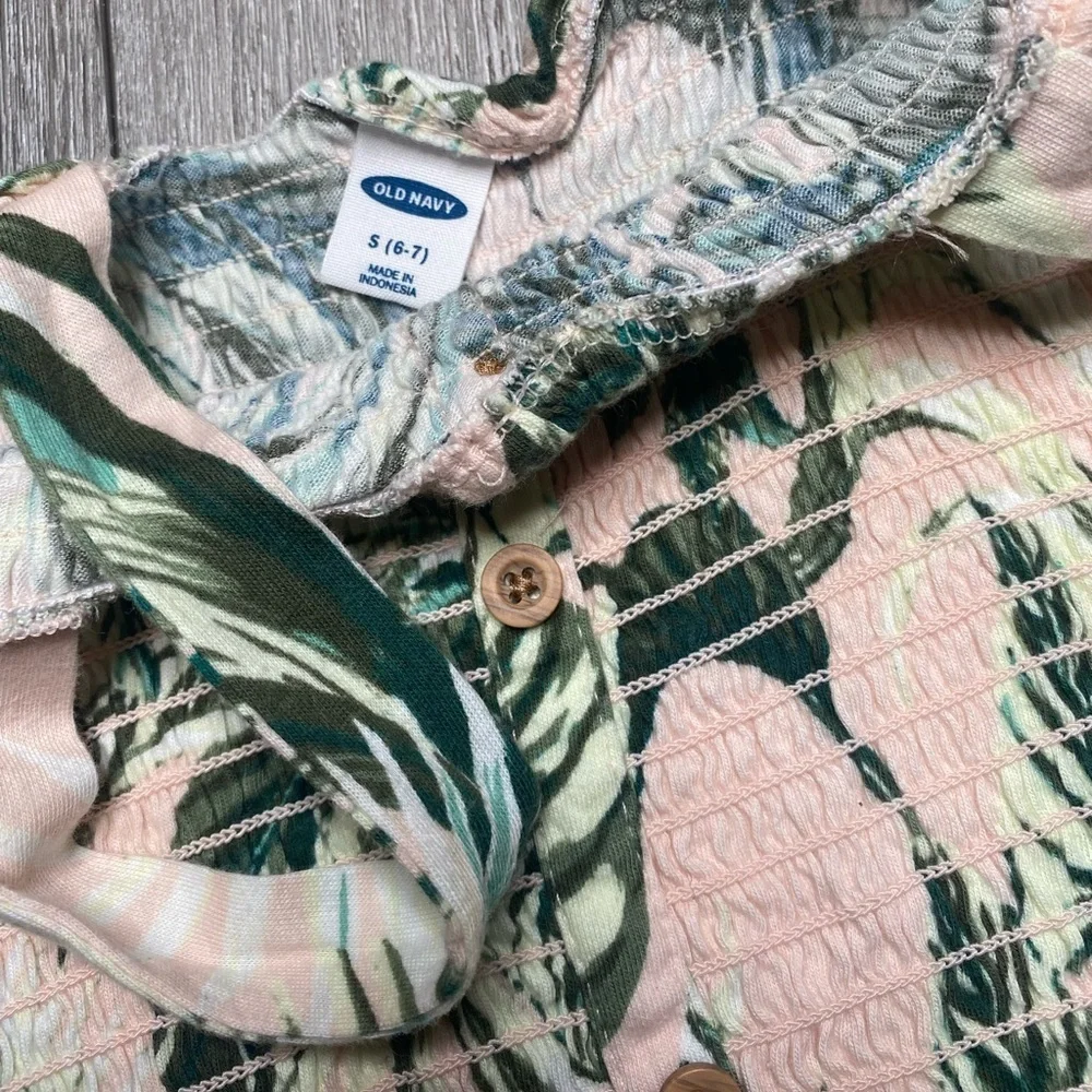 Old Navy Pawn Tree Tank Top Girl Size Small 6-7